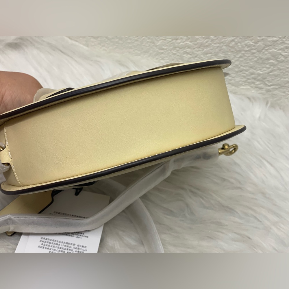 Coach Glovetanned Leather Top Handle Crossbody Bag Chick Chicken CAM58 Moonlight - Picture 15 of 16